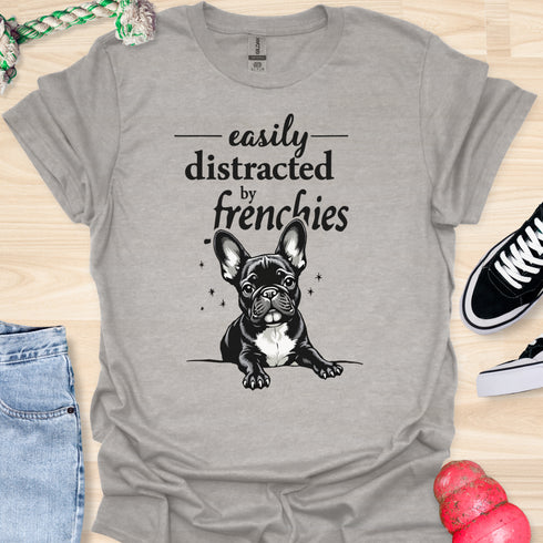 Easily distracted by frenchies - V14 - The Popup T-Shirt